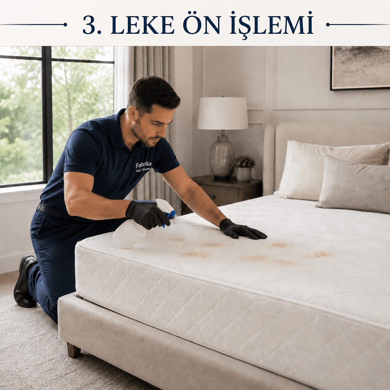 Yatak 3. Aşama Leke Ön İşlemi
